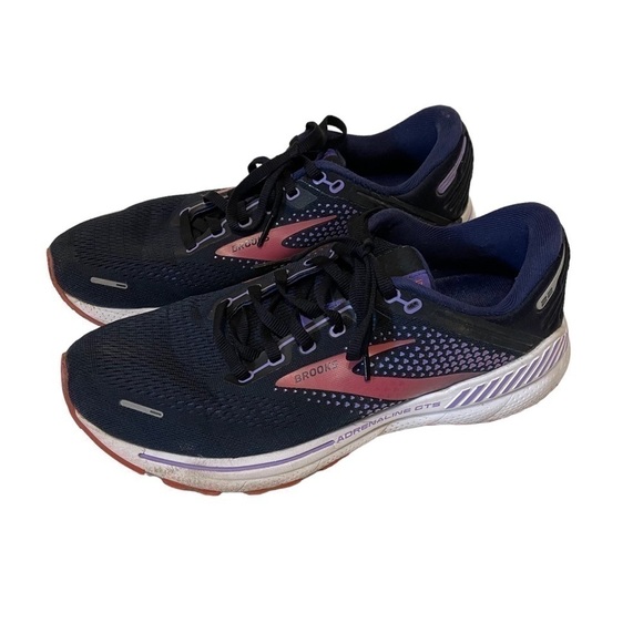 Women’s BROOKS Adrenaline GTS 22 Sneakers Shoes Navy - Picture 3 of 9